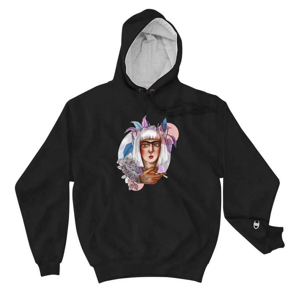 Qajari Girl (Champion Edition) - Black / S - Hoodie Geev Thegeev.com