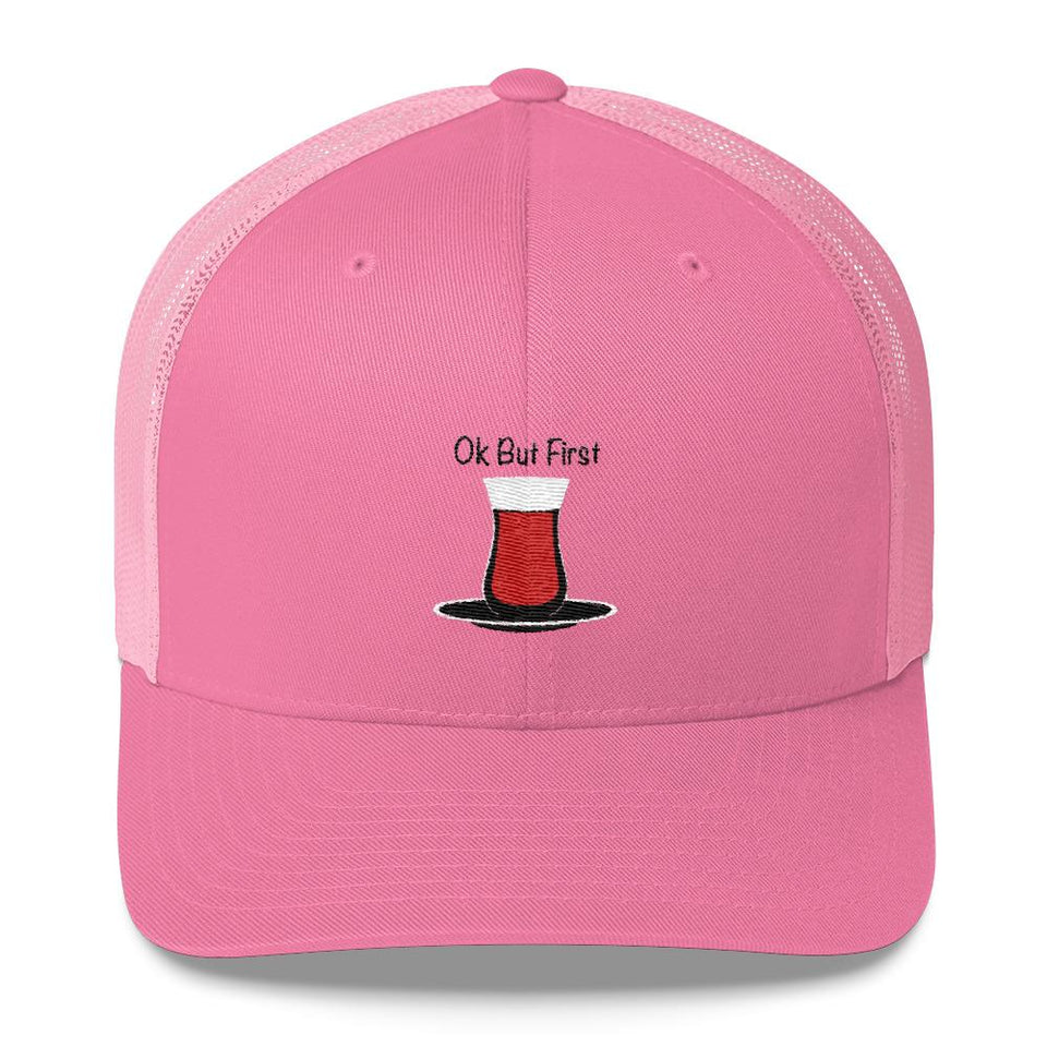 But First Chayi - Pink - Hat Geev Thegeev.com