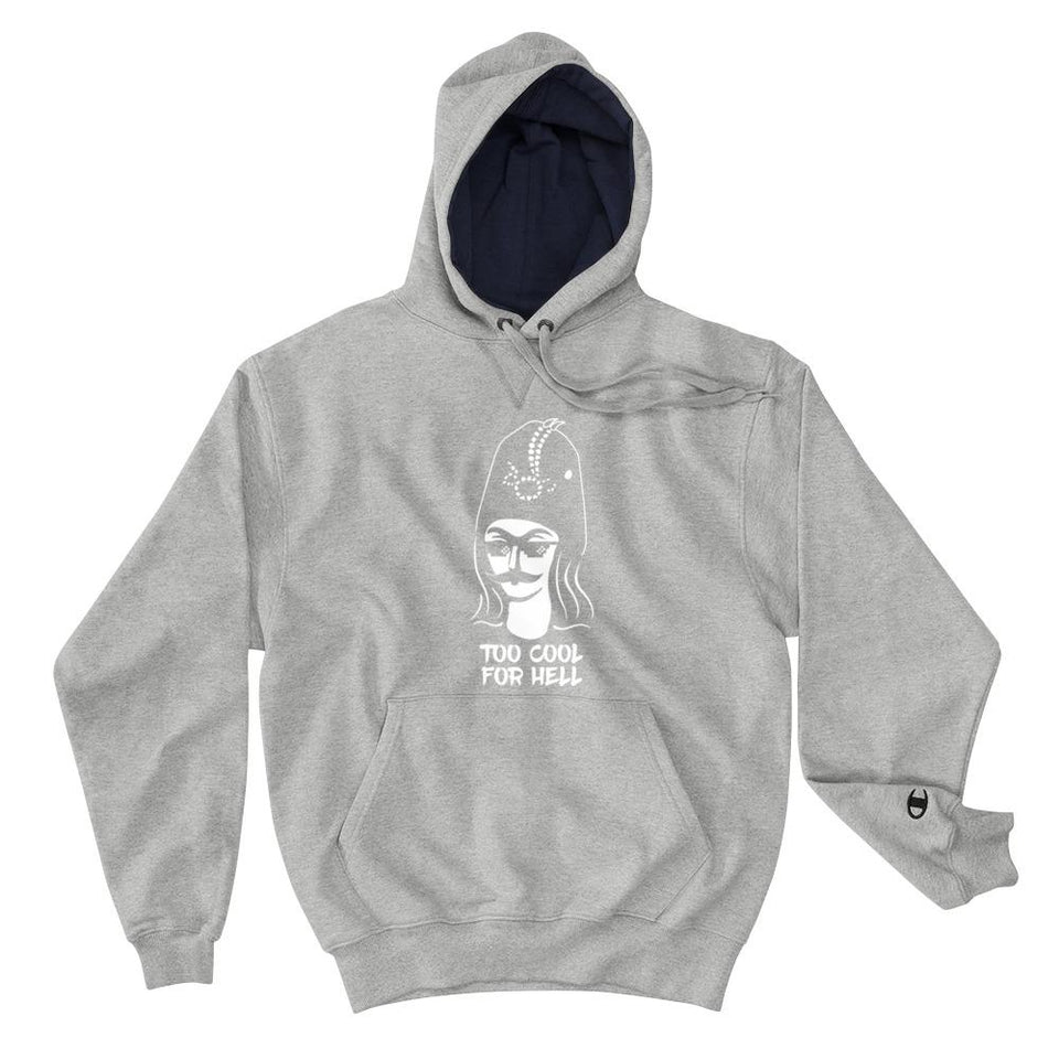 Too Cool For Hell (Champion Edition) - Light Steel / S - Hoodie Geev Thegeev.com