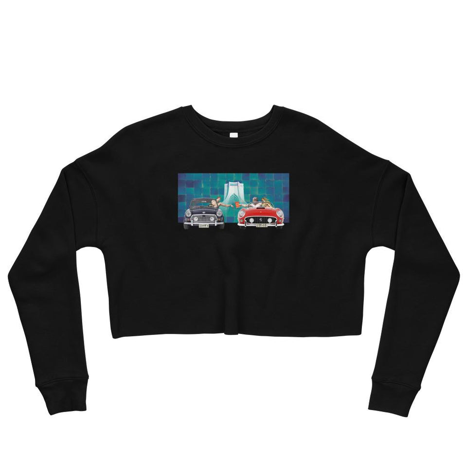 Azadi Square Crop Sweatshirt - Black / S - Crop Sweatshirt Geev Thegeev.com