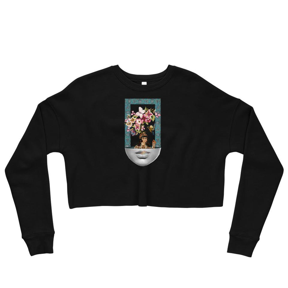 Colorful Frame Crop Sweatshirt - Black / S - Crop Sweatshirt Geev Thegeev.com