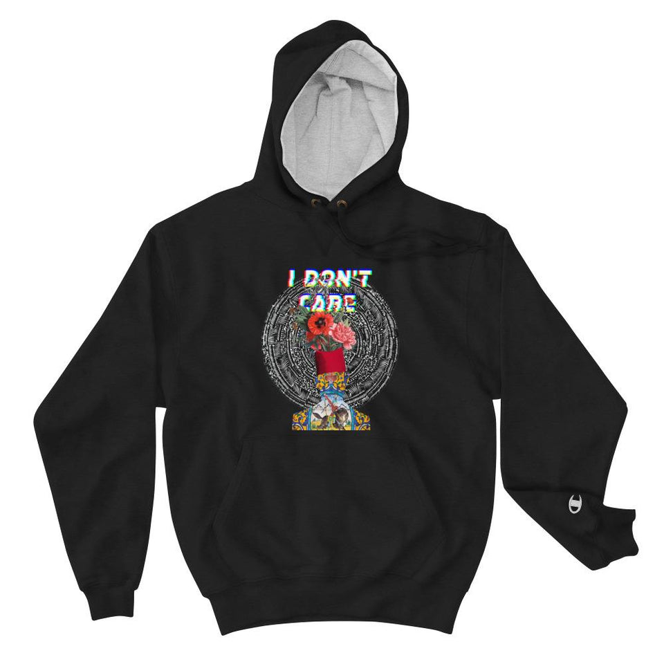 I Dont Care (Champion Edition) - Black / S - Hoodie Geev Thegeev.com