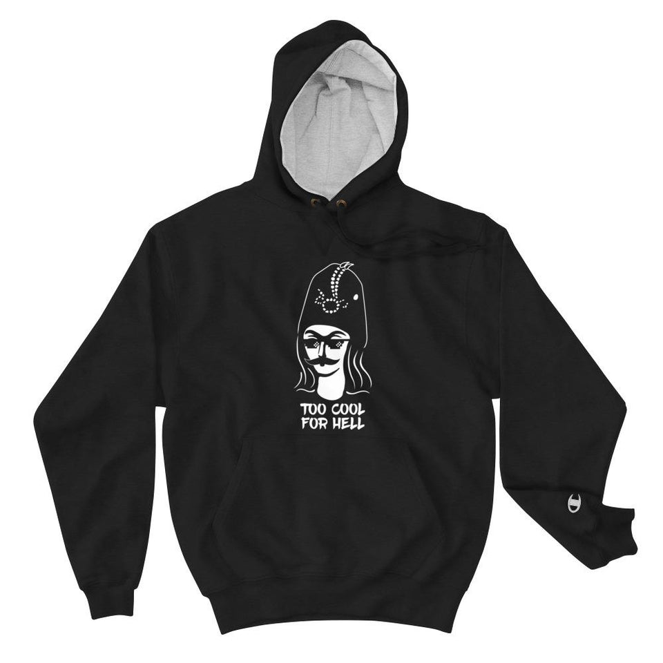 Too Cool For Hell (Champion Edition) - Black / S - Hoodie Geev Thegeev.com